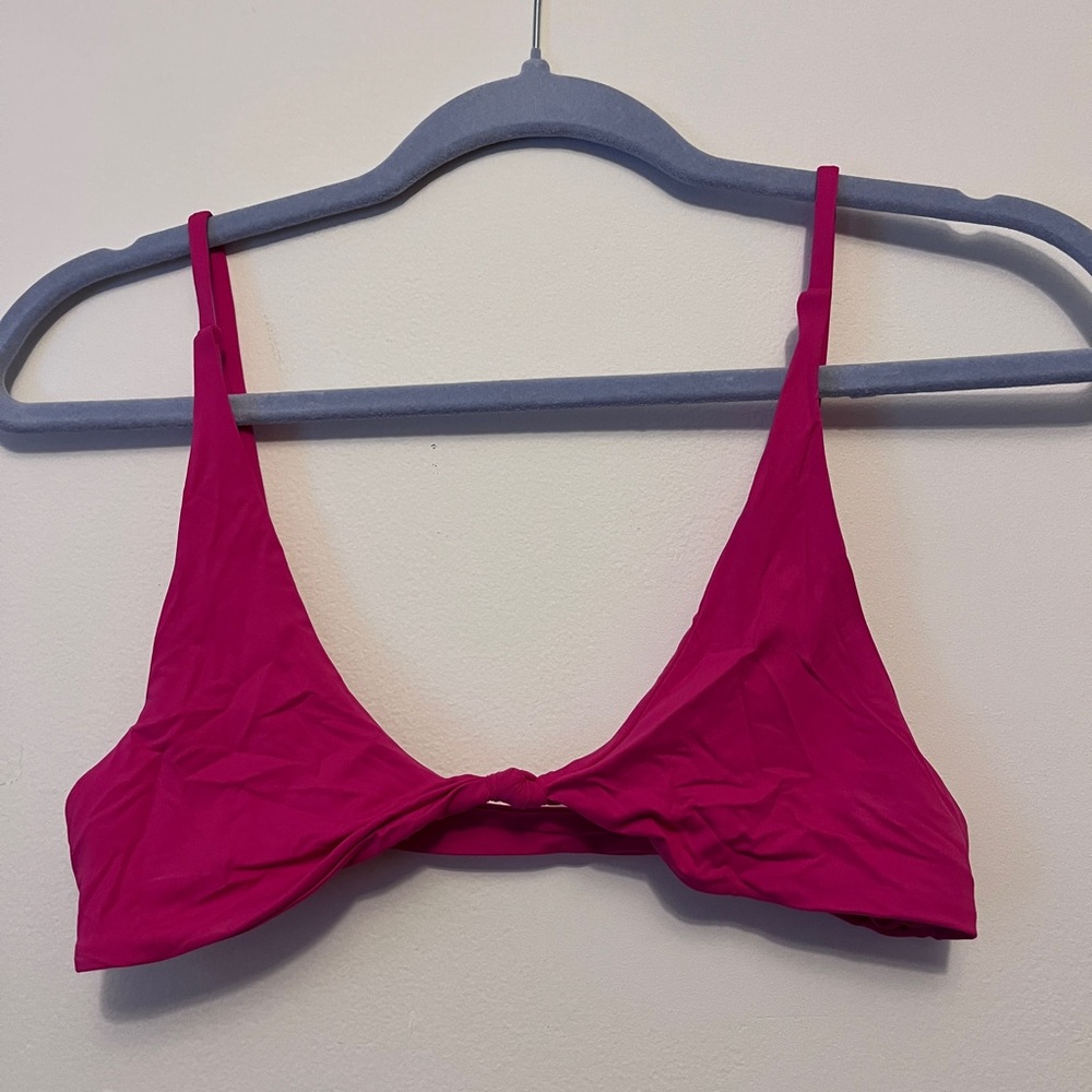 Toast swim pink bikini top
